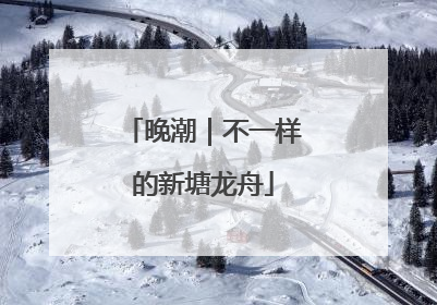 晚潮｜不一样的新塘龙舟